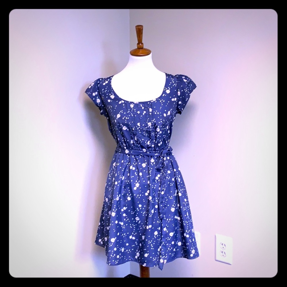 Xhilaration blue floral dress